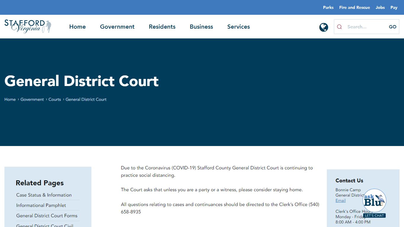 General District Court - Stafford County, Virginia